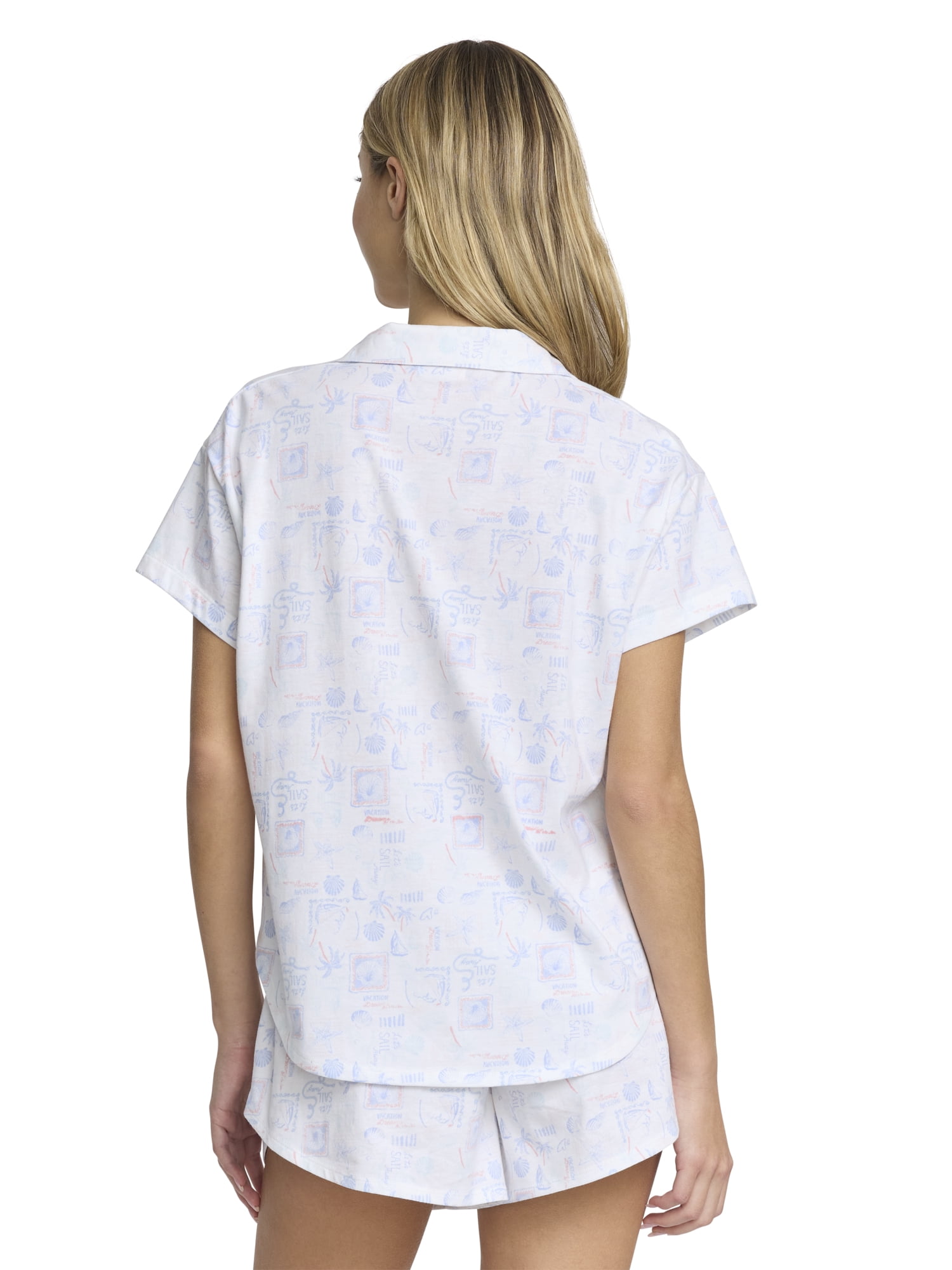 Mills by Millie Bobby Brown Women's Short Sleeve Pajama Top, Sizes XS-XXXL