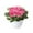 Pink, variant on FTsdfkl Artificial Rose Potted , Silk Rose Flower Arrangement, Multicolor Rose Bunch with White Pot, for Home, Office, and Balcony Decor