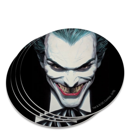 Batman Alex Ross Joker Head Novelty Coaster Set