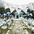 thumbnail image 2 of 12 Flags 3.2m White Cotton Party Wedding Pennant Bunting Banner Decor, 2 of 6