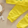 thumbnail image 5 of HCNTES Baby Girl Winter Clothes Autumn Winter Kids Clothes Girls Print Pullover Long Sleeve Tops+Petal Pants Set Sport Suit, 5 of 7