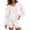 53# White, variant on Womens 2 Piece Lounge Matching Set Sweatshirts Shorts Sets Sweatsuit V Neck Long Sleeve Ribbed Hem Pockets Comfy Tracksuit Lounge Travel Vacation Yellow S