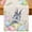 Blue Beige, variant on Easter Rabbit Table Runner 36 Inches Long for Kitchen Dining, Spring Colorful Eggs Wildflowers Leaves Dresser Scarf Farmhouse, Dining Table Decorations for Wedding/Parties, 13 x 36 In