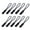 Color :Black, variant on 10pcs Zipper Pull Puller End Fit Rope Replacement Clip Broken Buckle Fixer
