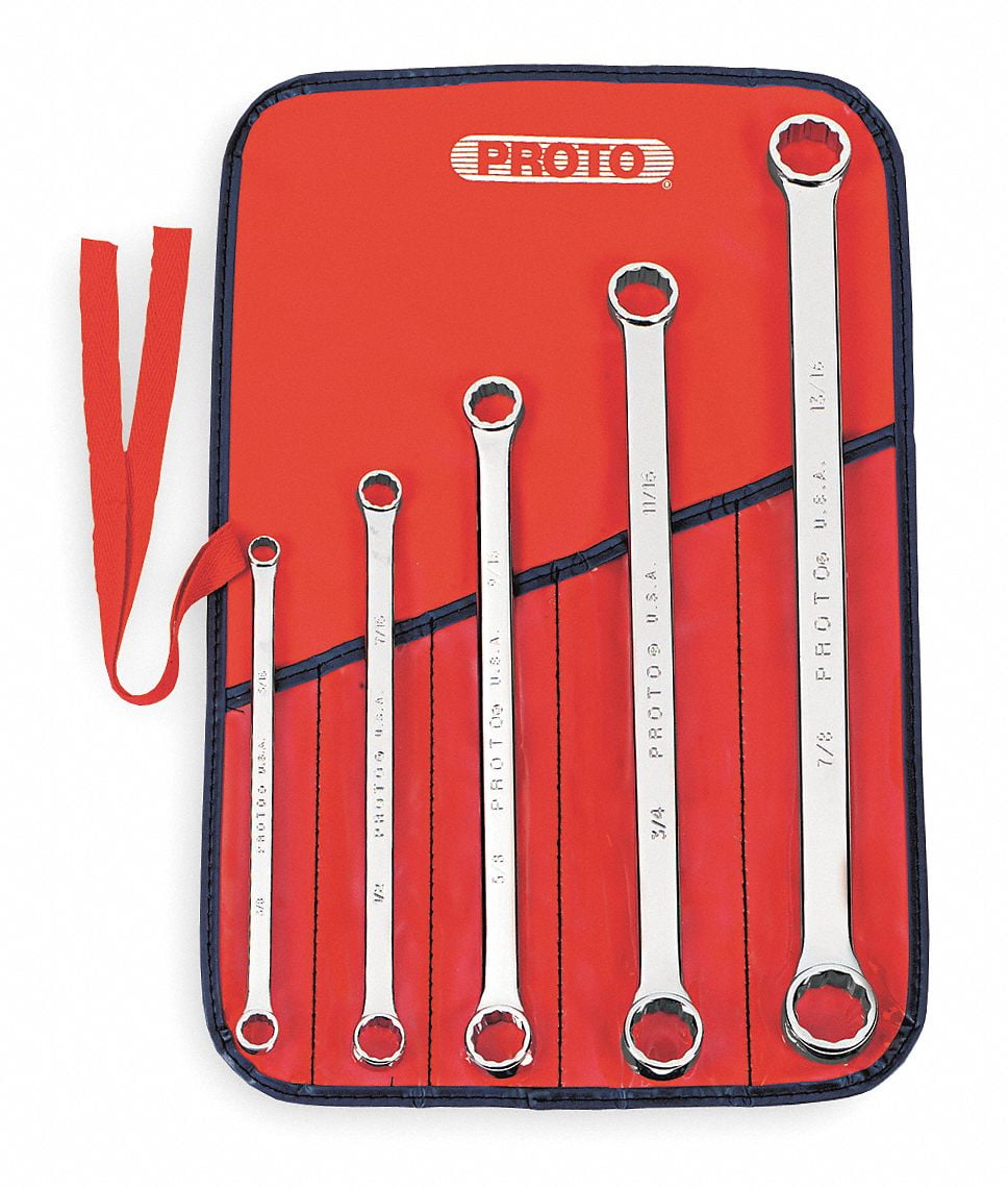 Proto Box End Wrench Set Chrome Includes Vinyl Pouch J1100G Walmart