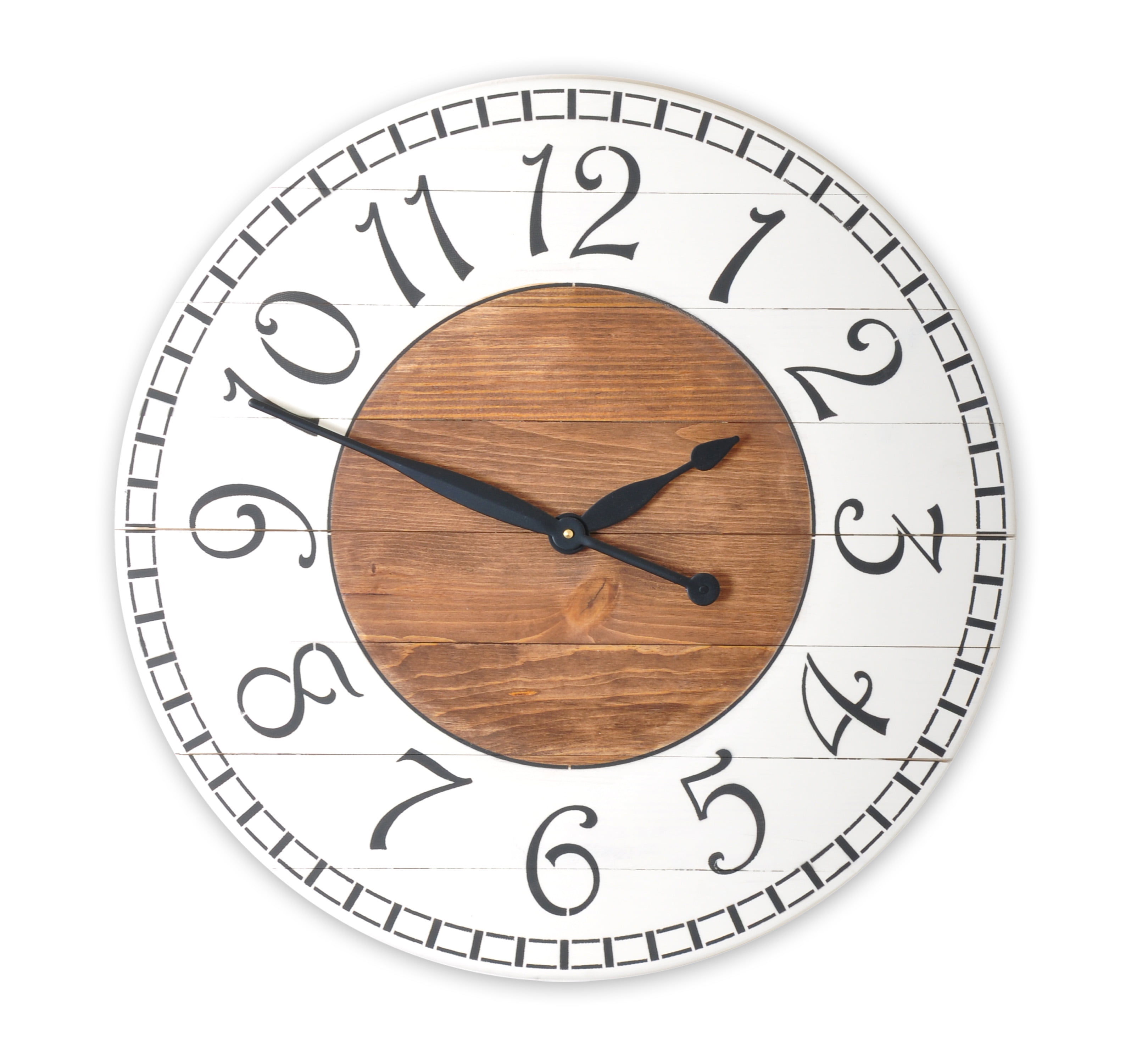 Oversized Antique White Farmhouse Wall Clock - Walmart.com - Walmart.com