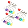 thumbnail image 1 of FUEENIRVA 100pcs Practical Design Locking Pin Keepers Safety Pin Assorted Color Nickel Plating Fastener for Hats, 1 of 8