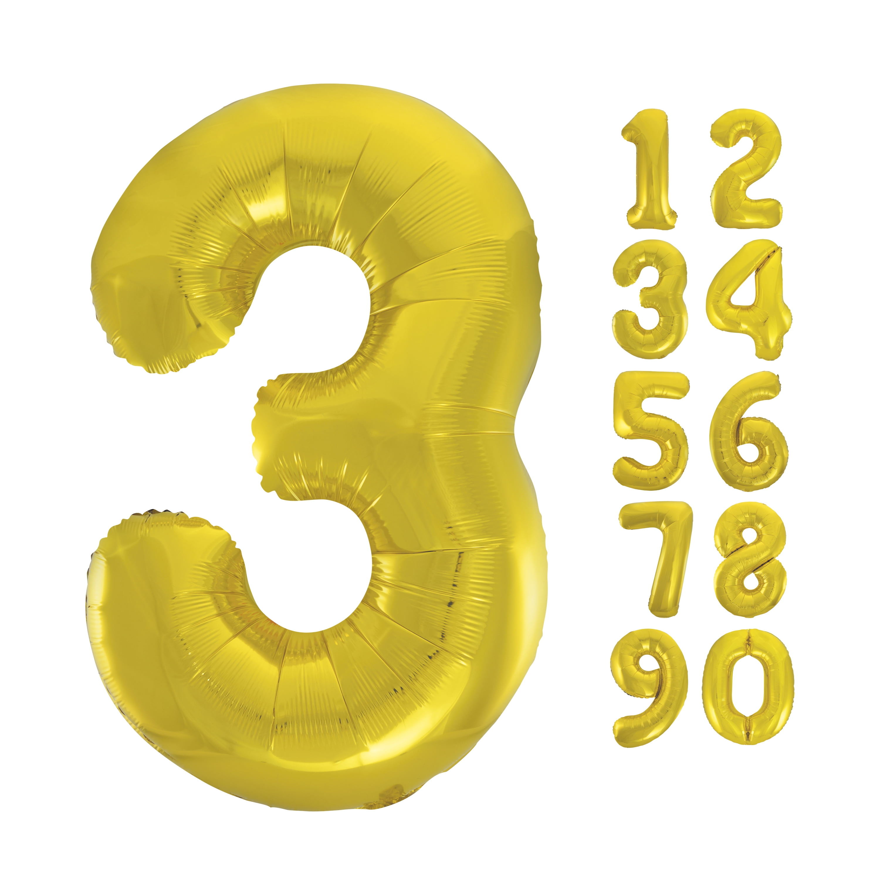 Birthday Balloons Customer Number Balloon 34 Giant Gold Number Foil Balloon Gold Party Decoration