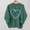 1-Green, variant on Women Valentine Sweatshirt Long Sleeve Crew Neck Love Heart Graphic Pullover Tops Casual Loose Shirt Style B-2 Black S