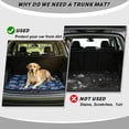 thumbnail image 4 of Jeiento Hibiscus Turtle Print All Weather Trunk Cargo Liner Fits for SUVs, Trucks, Van Tropical Rear Trunk Liner Non Slip Heavy Duty Cargo Protection Mat, 4 of 7