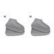 thumbnail image 2 of Billuyoard 1 par de fundas de silicona reutilizables para zapatos S/M/L impermeables para lluvia Type1 NO1 Billuyoard CBP177581, 2 of 6