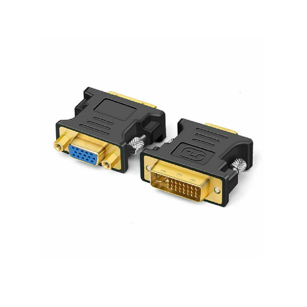 DVI-I Female Analog 24+5 to VGA Male 15-pin Connector Adapter Converter 