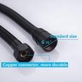 thumbnail image 4 of Tuyau de Douche Anti-Torsion en Acier Inoxydable 1,5m Noir. Tuyau de Douche Standard, 4 of 4