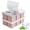 Pink-2pack, variant on Large Ice Cube Tray for Whiskey: Silicone Ice Cube Trays with Lid - 2Pack Big Square Old Fashioned Ice Cube Maker for Cocktail - 2inch Huge Cubed Ice Trays for Whisky