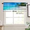 thumbnail image 3 of AshasdS Tropical Beach Scene Polyester Window Valance Curtain for Home Kitchen Living Room Bedroom Bathroom Decor 54x18 inch, 3 of 5