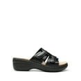 thumbnail image 2 of Women's Arch Support Slides - Adjustable Straps & Comfortable Wedge Heel, Soft Faux Suede Lining, 2 of 5