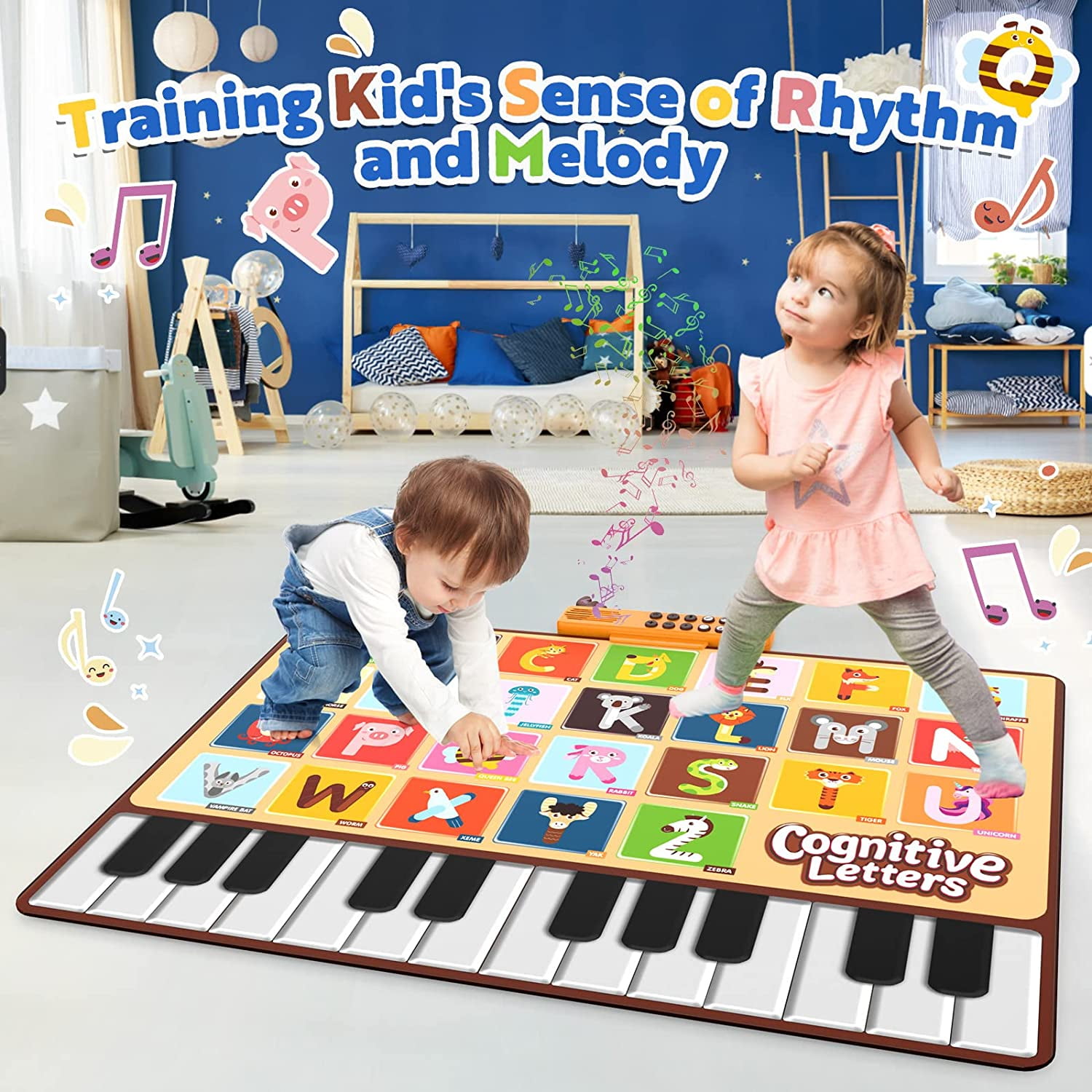 Piano/Keyboard Fisher-Price Music Rain Forest Dancin' Tunes Step-On Keyb... 