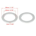 thumbnail image 3 of 10pcs Durable M20 Silver Tone Oil Drain Plug Gaskets Replacement for Honda 94109-20000, 3 of 5