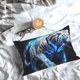 thumbnail image 5 of Balery Futuristic Blue Light White Tiger Funda de Cojín Estampada, Regalos para Mujeres, Regalos de Amor para Ella, Regalos para Novia o Esposa, Funda de Almohada-20"x30", 5 of 6
