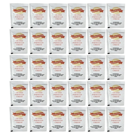 Grated Parmesan Cheese Packets - 100 Count