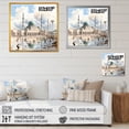 thumbnail image 4 of Designart "Al-Aqsa Mosque Prophet’s II" Spiritual Framed Wall Art - Global Beige Islam Entryway Framed Wall Art Print, 4 of 6