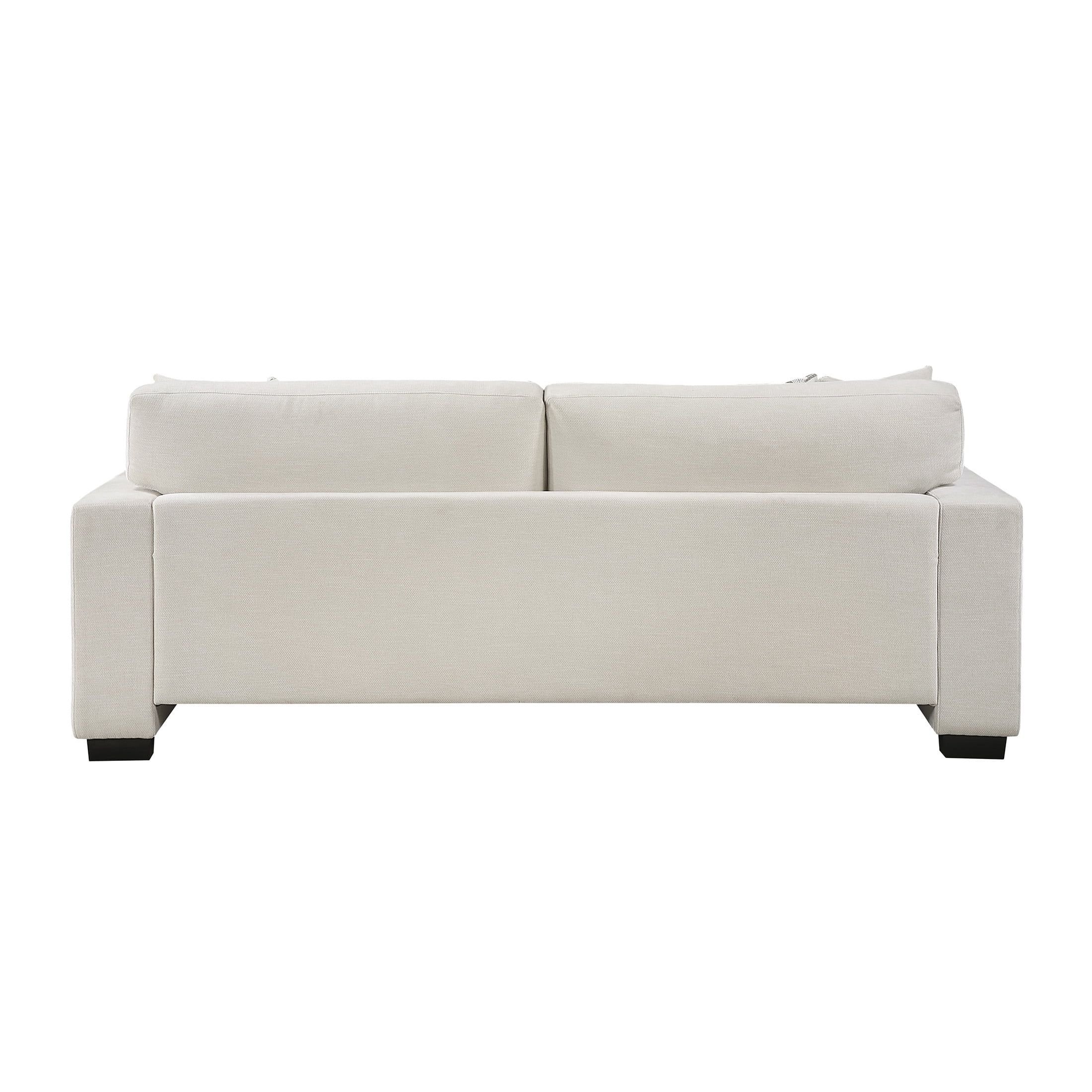 OakvillePark Tivaro Chenille Sofa with 2 Pillows, Beige