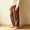 #04-Brown, variant on Boys Loungewear Pants, Warm Elastic Waist Heavyweight Moon Star Print Loose Fit Casual Relaxed Trousers for Daily Rest Brown Size 3-4T