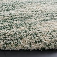thumbnail image 3 of SAFAVIEH Hudson Shag Jaden Striped Area Rug, Ivory/Green, 7' x 7' Round, 3 of 8