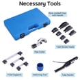 thumbnail image 3 of Yescom Tubing Bender Kit 1/4" to 7/8" Refrigeration Ratchet Bending Tool Pipe Cutter, 3 of 8
