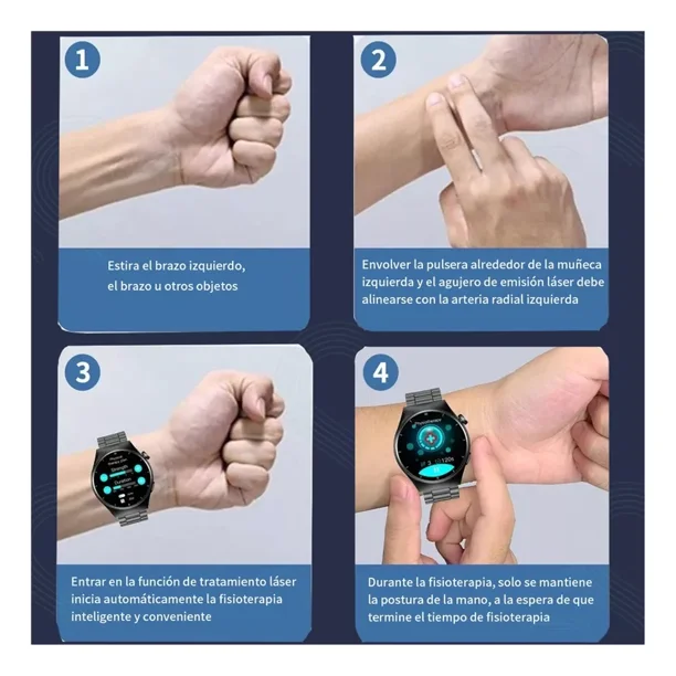 B Reloj Inteligente F320, Glucemia Y Frecuencia Cardiaca Walmart