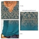 thumbnail image 4 of Blusa holgada estampada, blusa estampada vintage, blusa estampada con escote en V, blusa estampada informal, la mejor de su clase, 4 of 5