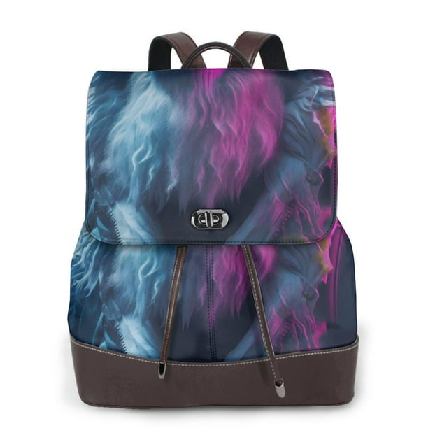 Fotbe Hip-Hop Glasses Gorilla Mochila Bolso con Estampado para Mujer, Mochila Antirrobo de Nylon Impermeable, Bolsa Ligera de Hombro