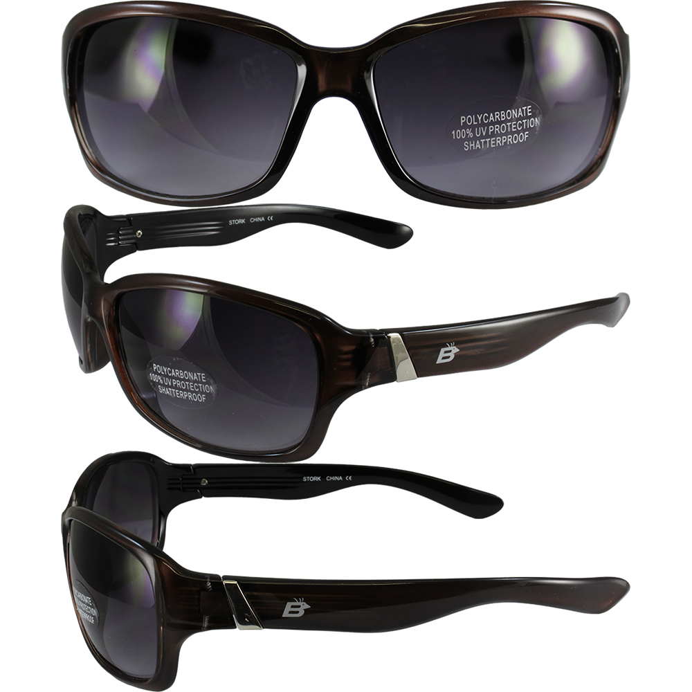Birdz Eyewear Stork Women's Sunglasses (Black Frame/Grey Gradient Lens) - image 4 of 4