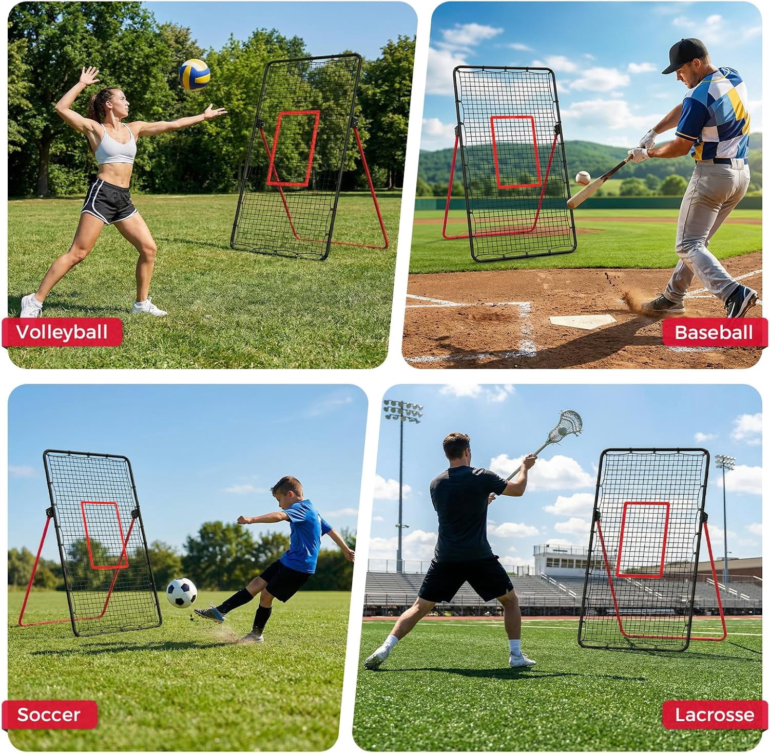 Wisykoke Portable Volleyball Net Set, Adjustable Height Outdoor Volleyball Net, Heavy Duty Weatherproof Training Equipment for Beach, Backyard, Park, Camping