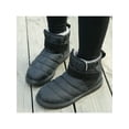 thumbnail image 4 of Fangasis Mens Snow Boots Non Slip Warm Boot On Winter Shoes Work Casual Booties Black 9, 4 of 9