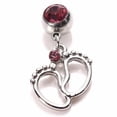 thumbnail image 5 of SmartBy Women Baby Feet Flexible Bar Pregnancy Maternity Belly Navel Ring Body Piercing, 5 of 6