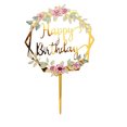 thumbnail image 1 of relayinert Happy Birthday Cake Decoration Plaque, 1 of 9