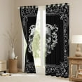 thumbnail image 3 of Feelyou 3D Tribal Skull Curtains Pack of 2 (42x84 Each) for Teen, Vintage Bohemian Damask Curtains Blackout, Mandala Flower Floral Bedroom Curtains, Window Curtains Home Decor, 3 of 6
