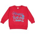 thumbnail image 2 of Inktastic Blue Happy Birthday Daddy Toddler Sweatshirt, 2 of 4