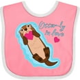 thumbnail image 3 of Inktastic Otter-ly in Love-otter with Heart Boys or Girls Baby Bib, 3 of 4