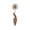 A, variant on Rusted Dandelion Garden Stake, Natural Rusty Metal Yard Art Outdoor Patio Lawn Decor