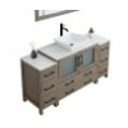 thumbnail image 6 of Vanity Art 60" Single Sink Freestanding Bathroom Vanity Set with Engineered Marble Top and Mirror, 6 of 9