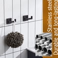 thumbnail image 5 of KOKOSIRI Robe Hooks Bathroom Double Towel Coat Hook for Bath Kitchen Hardware Wall Mounted, 2 Pack Oil Rubbed Bronze Stainless Steel B1015ORB-P2, 5 of 7