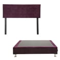 thumbnail image 1 of Box Base Cama Matrimonial + Cabecera Catania Morado, 1 of 7