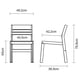 thumbnail image 4 of Silla de Madera de Teca con Acabado Barnizado Tramontina Verona 14544051, 4 of 9