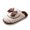 White, variant on Curly Teddy Fleece Slippers, Women's Curly Teddy Fleece Slippers Elegant Striped Bow House Shoes Warm Winter Comfort Cushion Mules Cozy Plush Non Slip Bedroom Slides, Brown 5.5
