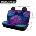 thumbnail image 4 of Chririnla Galaxy Mandala Rear Bench Seat Covers for SUV, 2 Piece Non-Slip Water Resistant Back Seat Covers Durable Dirt Proof Full Wrap Seat Protectors for Car and Truck, 4 of 7