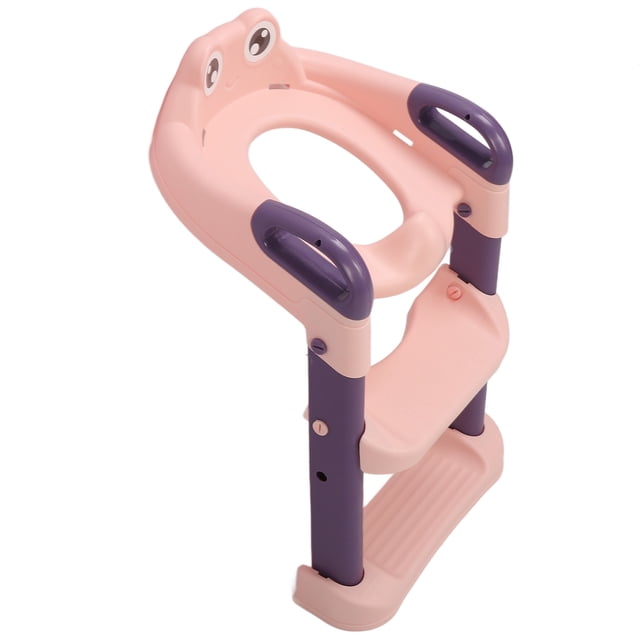 Asiento de Entrenamiento ANGGREK Inodoro de Entrenamiento para Niños Y Niñas Con Escalera Y Almohadillas Antideslizantes