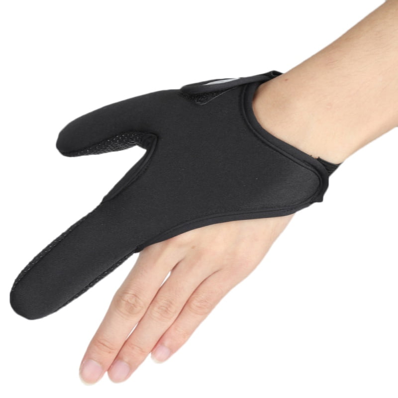 2 Fingers Outdoor Breathable Anti-Slip Gloves Fishing Finger Protector TK