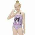 thumbnail image 4 of Kuromi And My Melody Girls One Piece Swimsuits Hawaiian Summer Swimwear Beach Bathing Suit Outfits, 4 of 7